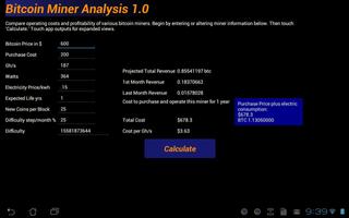 Bitcoin Miner Analysis 1.0 截圖 3