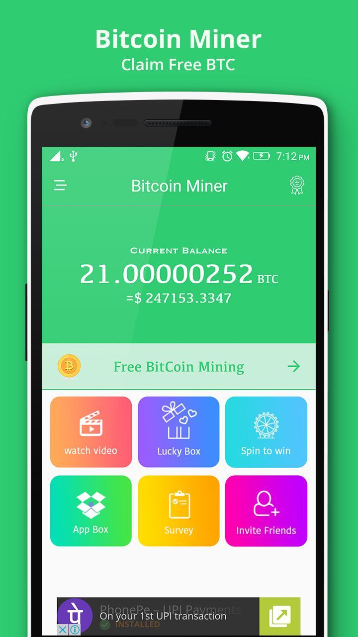 Bitcoin Miner Claim Free Btc For Android Apk Download - 