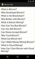 Bitcoin FAQ Affiche