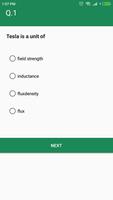 Magnetism Electromagnetism MCQ Quiz تصوير الشاشة 3