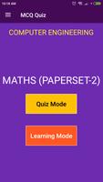 Maths (Paperset 2) MCQ Quiz Poster