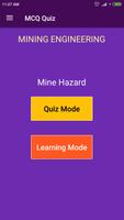 Mine Hazards (Mining Engineering) MCQ Quiz Cartaz