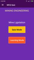 Mine Legislation (Mining Engineering) MCQ Quiz poster