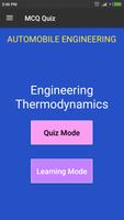 Engineering Thermodynamics (Automobile) MCQ Quiz poster