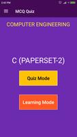 C Language (Paperset 2) MCQ Quiz poster