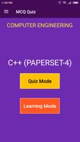C++ (Paperset 4) MCQ Quiz poster