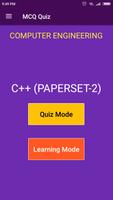 C++ (Paperset 2) MCQ Quiz poster