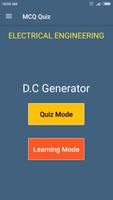 DC Generator (Electrical Engineering) MCQ Quiz Affiche