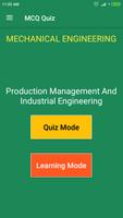 Production Management & Industrial Engineering MCQ 海报