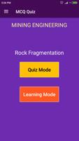 Rock Fragmentation (Mining Engineering) MCQ Quiz poster