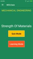 Strength of Materials (Mech. Engg.) MCQ Quiz poster