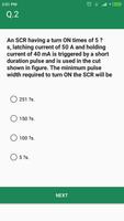 SCR Silicon - Controlled MCQ Quiz capture d'écran 3