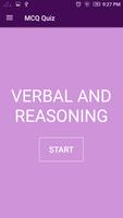 Verbal & Reasoning MCQ Quiz App poster