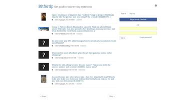 Bitfortip. Tip & earn Bitcoins ภาพหน้าจอ 2