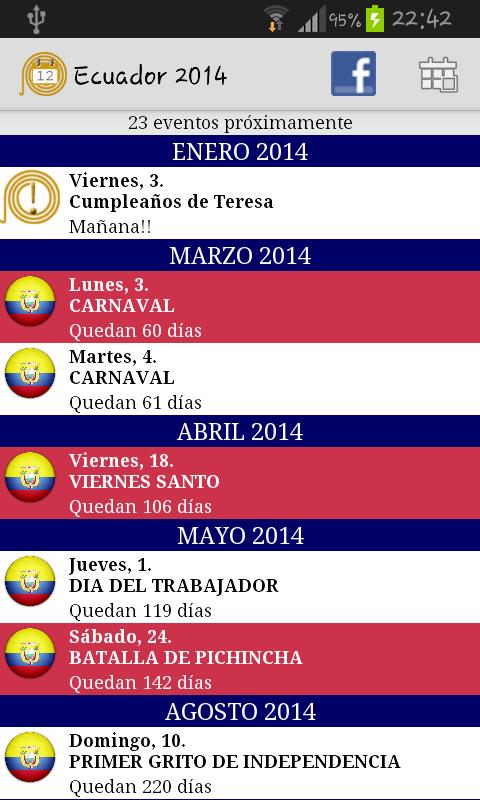 Calendario Feriados Ecuador For Android Apk Download