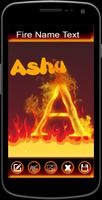 Stylish Name Fire Art captura de pantalla 1