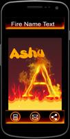 Stylish Name Fire Art imagem de tela 3