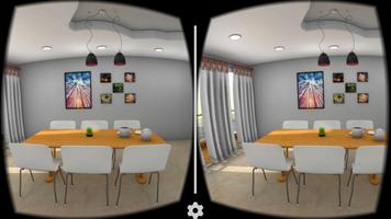 Interior House Cardboard VR Affiche