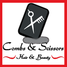 Combs and Scissors Salon-icoon