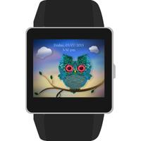 برنامه‌نما Puffy Owlet Watch Face عکس از صفحه