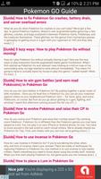 Guide For Pokemon GO - FREE captura de pantalla 1