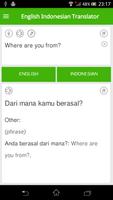 English Indonesian Translator Affiche