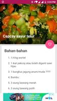 Resep Capcay Sayuran Sederhana capture d'écran 1