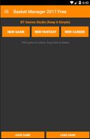 Basket Manager 2017 Free পোস্টার