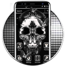Motyw Black Metal Skull aplikacja