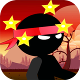 Black ninja punch adventure icône