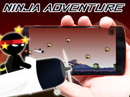 Black ninja punch adventure Affiche