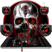 Black and White Horror Skull Theme
