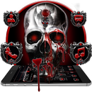 Black and White Horror Skull Theme APK