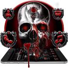 Black and White Horror Skull Theme icône