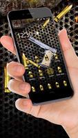 Dark Golden Bullet Gun Theme screenshot 2