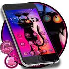 Cartoon Black Cat Theme आइकन