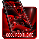 Schwarzes kühles rotes Thema APK