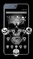 Black Death Skull Theme پوسٹر