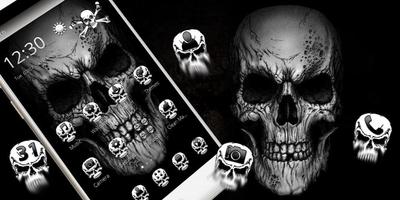 برنامه‌نما Black Death Skull Theme عکس از صفحه