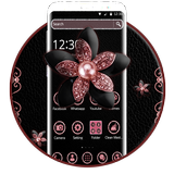 Black Diamond Flower Theme icône