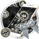 Black Silver Diamond Theme APK