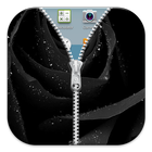 Black Flower Zipper Lock Free ikon