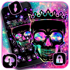 Black Galaxy skull Theme 图标