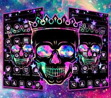 Black Galaxy skull Theme poster