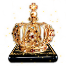 Tema de la corona de oro negro APK