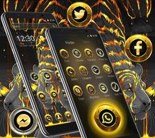Black Golden Wild Lion Theme screenshot 2