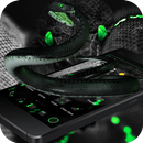 Black Green Snake Tech Theme APK