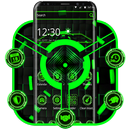 Black Green Technology Theme aplikacja