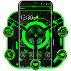 Black Green Technology Theme আইকন