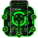 Black Green Technology Theme-APK